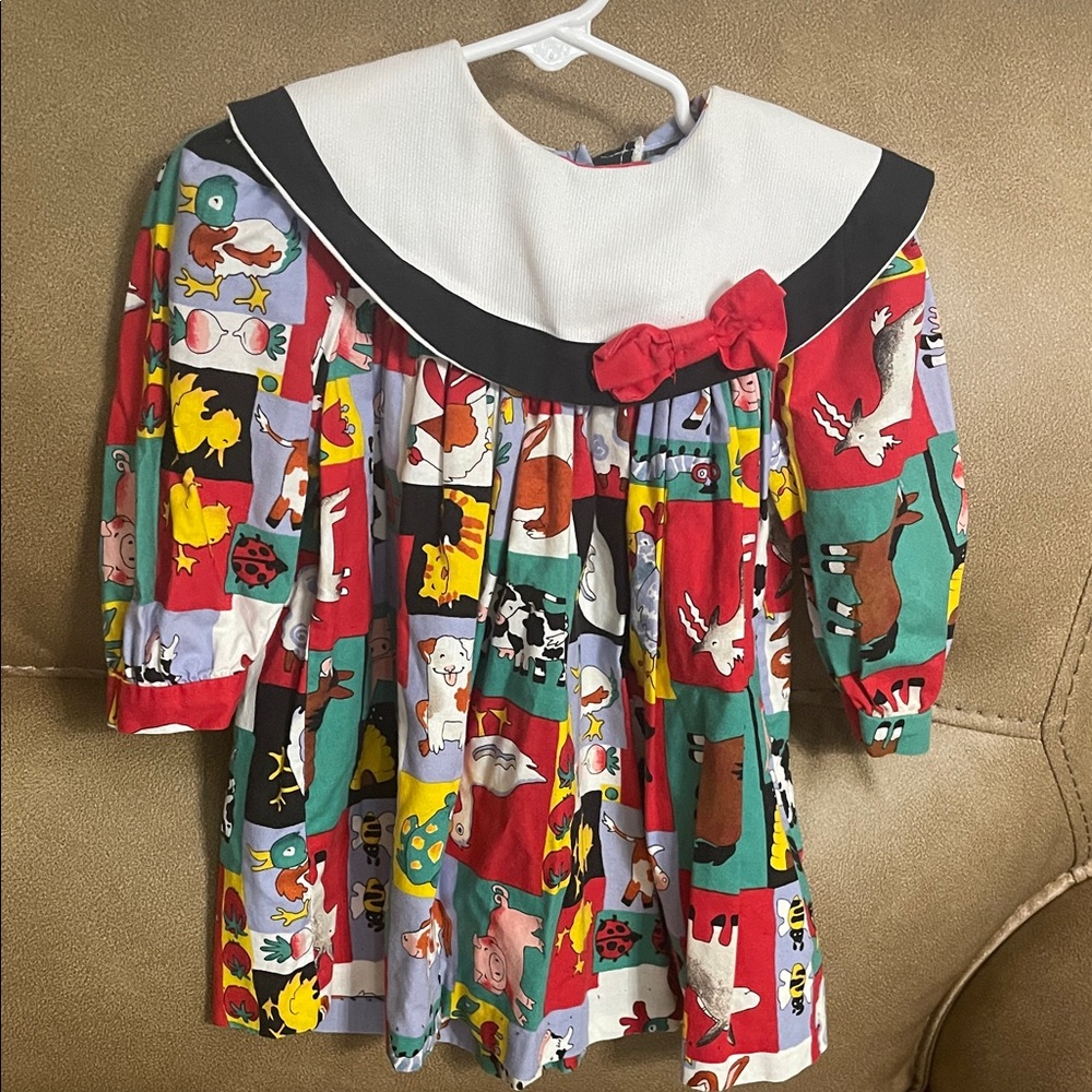 Vintage Farm Animals Dress